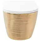 Подвесной унитаз REA CARLO FLAT BRUSH GOLD золотой (REA-C6942)