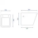 Унітаз REA Ryan Rimless Duroplast Slim REA-C7400