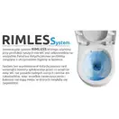 Rea IVO Підвісний унітаз Rimless, білий (REA-C9201)