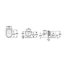 Унітаз підвісний Roca Meridian-N Compacto з кришкою soft close 48х36 (A34H248000)