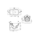 BB18/F87(85)WM Унітаз BB 18 підвісний, білий мат+Комплект кріплень F87 до BB18/BB19 SIMAS ІТАЛІЯ (BB18/F85WM)