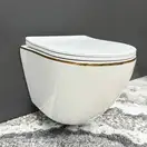 VBI VULCANO GOLD EDGE Подвесной унитаз (VBI-020402)