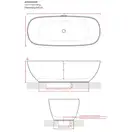 Ванна з штучного каменю Artceram Hoop 170x70 (ACW002 01)