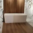 Ванна зі штучного каменю Artceram Square 180x80, білий матовий (ACW004 05)