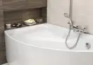 Ванна асим. MEZA 160х100 права з кріп Cersanit (AZBA1000951576)