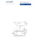 Cersanit LANA Ванна прямоугольная 140x70, белая (AZBR1001631943)