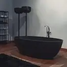 Ванна зі штучного каменю Flaminia APP 150x73 h52,5cm, Carbone matt (AP150V) (AP150VCAR)
