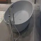 Ванна зі штучного каменю Flaminia APP 150x73 h52,5cm, Cenere matt (AP150V) (AP150VCEN)