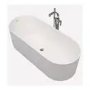 Ванна зі штучного каменю Flaminia Oval 170х70 окремостояща, білий (OV170 SABBIA BIANCO) (OV170 SABBIA_BIANCO)