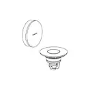 Зовнішня частина набору для зливу та переливу Hansgrohe Flexaplus II (колір – білий матовий)  58187700