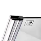 Штора на ванну Lidz Brama SS120x140L.CRM.TR стекло прозрачное 6 мм, левая (LBSS120140LCRMTR)