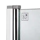 Штора на ванну Lidz Brama SS80x140L.CRM.FR стекло Frost 6 мм, левая (LBSS80140LCRMFR)