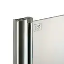 Штора на ванну Lidz Brama SS80x140L.CRM.TR стекло прозрачное 6 мм, левая (LBSS80140LCRMTR)