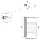Штора на ванну Lidz Brama SS80x150L.CRM.L стекло Linie 6 мм, левая (LBSS80150LCRML)