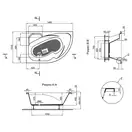 Ванна акриловая Lidz Majatek 150L 150x100 с ножками Nozki A 150 (LMAJATEK150LLNA150)