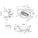 Ванна акриловая Lidz Majatek 150R 150x100 с ножками Nozki A 150 (LMAJATEK150RLNA150)