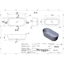 MIRAGGIO Siena Ванна, искусственный камень (0000936)