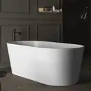 Ванна зі штучного каменю Nic Design Bay 160x80 см, білий глянець (014719001)