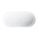 ванна кам'яна Omnires Ovo 160x75 овальна white (OVOWWBM)