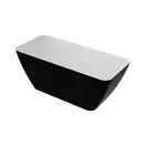 ванна зі штучного каменю Omnires Parma 159x70 прямокутна black (PARMAWWBCP)