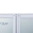 Штора на ванну Qtap Gemini WHI40114RP4 стекло Pear 4 мм, 100x140 см (GEMWHI40114RP4)