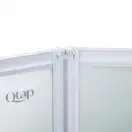 Штора на ванну Qtap Gemini WHI401314RP4 стекло Pear 4 мм, 130x140 см (GEMWHI401314RP4)