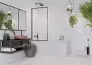 Шторка для ванни Idea Black PNJ II 80 Frame, RADAWAY (10001080-54-56)