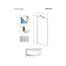 Шторка для ванни Idea PNJ II 90, RADAWAY (10001090-01-01)