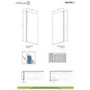 Шторка для ванни NES PNJ I 90 ліва, RADAWAY (10011090-01-01L)