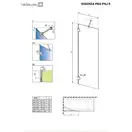 Шторка для ванни Essenza Pro White PNJ II 60, RADAWAY (10101060-04-01)