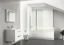 Шторка для ванни двохелементна CVS2-100 L Transparent, (7QLA0100Z1) RAVAK