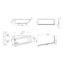 Ravak Панель 10* 170  L  фронтальна Равак (CZ81100A00)