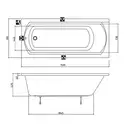 Ванна акриловая Ravak Domino II 150 х 70 х h44 см (XAU0000036) фото 6 Aquada.com.ua