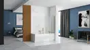 Шторка для ванны REA ELEGANT GOLD 70 постоянная (REA-W5600)