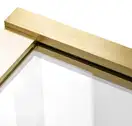 Шторка для ванны REA ELEGANT BRUSHED GOLD 70 постоянная (REA-W6600)