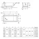 Ванна прямокутна Easy 170x75, Roca (A248192000/A248622000)