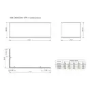 Панель Vita 1800x800 мм L подібна (A25T032000) права Roca Ceramica ІСПАНІЯ