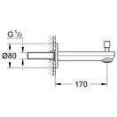 Вилив для ванни Grohe Eurosmart Cosmopolitan (13262000)
