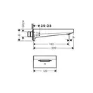 Вилив для ванни Hansgrohe Metropol (32543340)