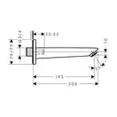 Вилив для ванни Hansgrohe Logis (колір - чорний матовий) 71410670