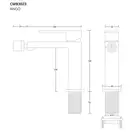 Смеситель для биде CORSAN ANGO CHROME хром (CMB3023CH)