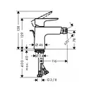 Hansgrohe Talis E Змішувач для біде, золото (71720990)