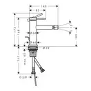 Hansgrohe Tecturis S Змішувач для біде, бронза (73201140)