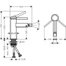 Hansgrohe Finoris Змішувач для біде, хром (76200000)