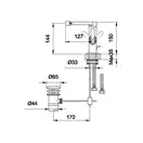 Смеситель для биде KOHLMAN BOXINE CHROME (QB130B)