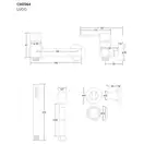 Corsan Lugo Black Смеситель для ванны/душа, черный (CMZ064BL)