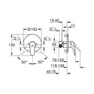 Смеситель однорычажный для душа Grohe Eurostyle Solid DN 15 (цвет - хром) комплект внешней и внутренней частей (23725003) фото 2 Aquada.com.ua