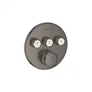 Термостат для душа Grohe Grohtherm SmartControl, на 3 потребителя (цвет - графит) (29121AL0) фото 1 Aquada.com.ua