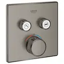 Термостат для душа на 2 выхода Grohe Grohtherm SmartControl (цвет - тёмный графит, матовый) (29124AL0) фото 1 Aquada.com.ua