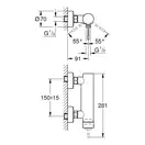 Смеситель для душа Grohe Essence, с донным клапаном (33636DL1) фото 2 Aquada.com.ua